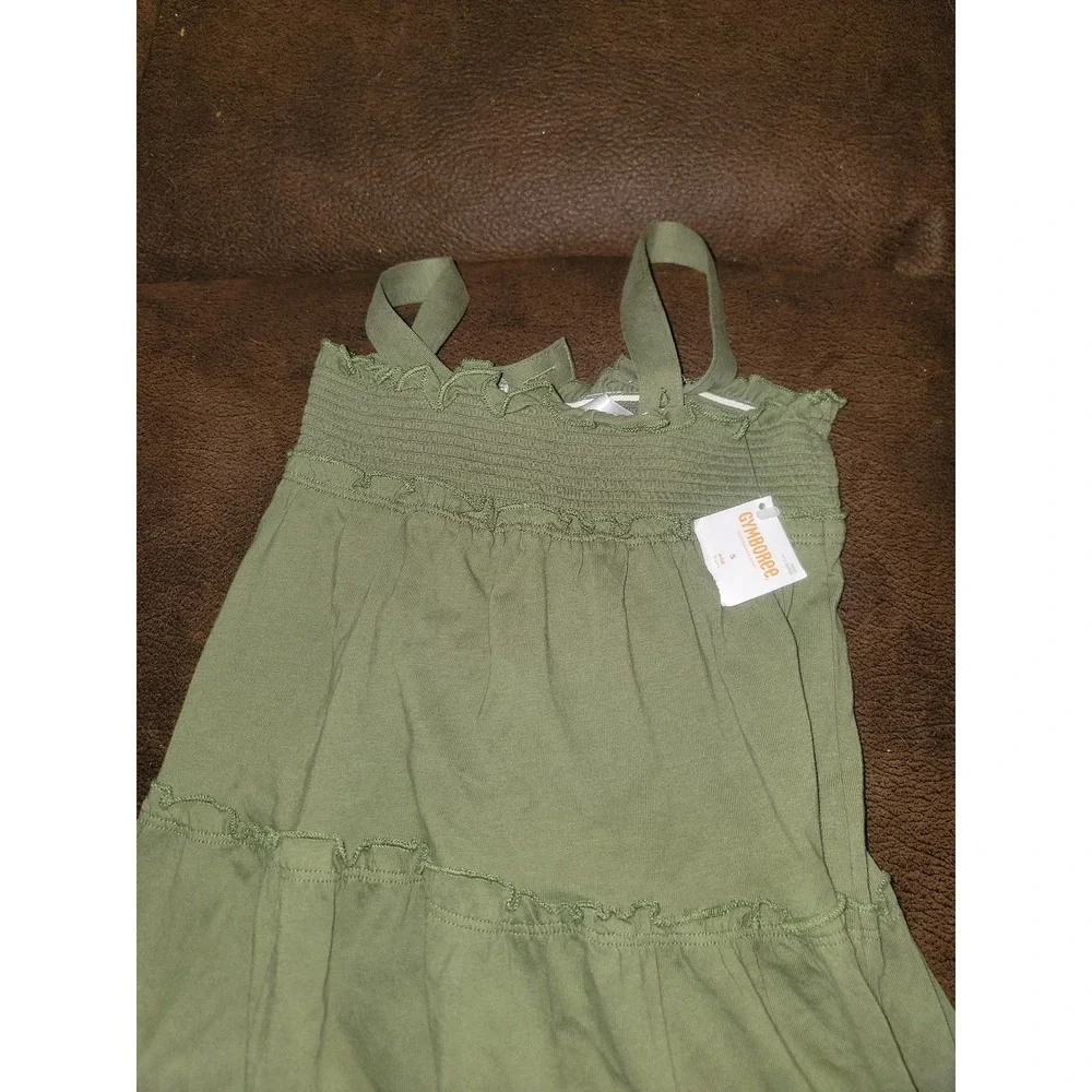 Gymboree‎ surf adventure green floral dress size 5 nwt